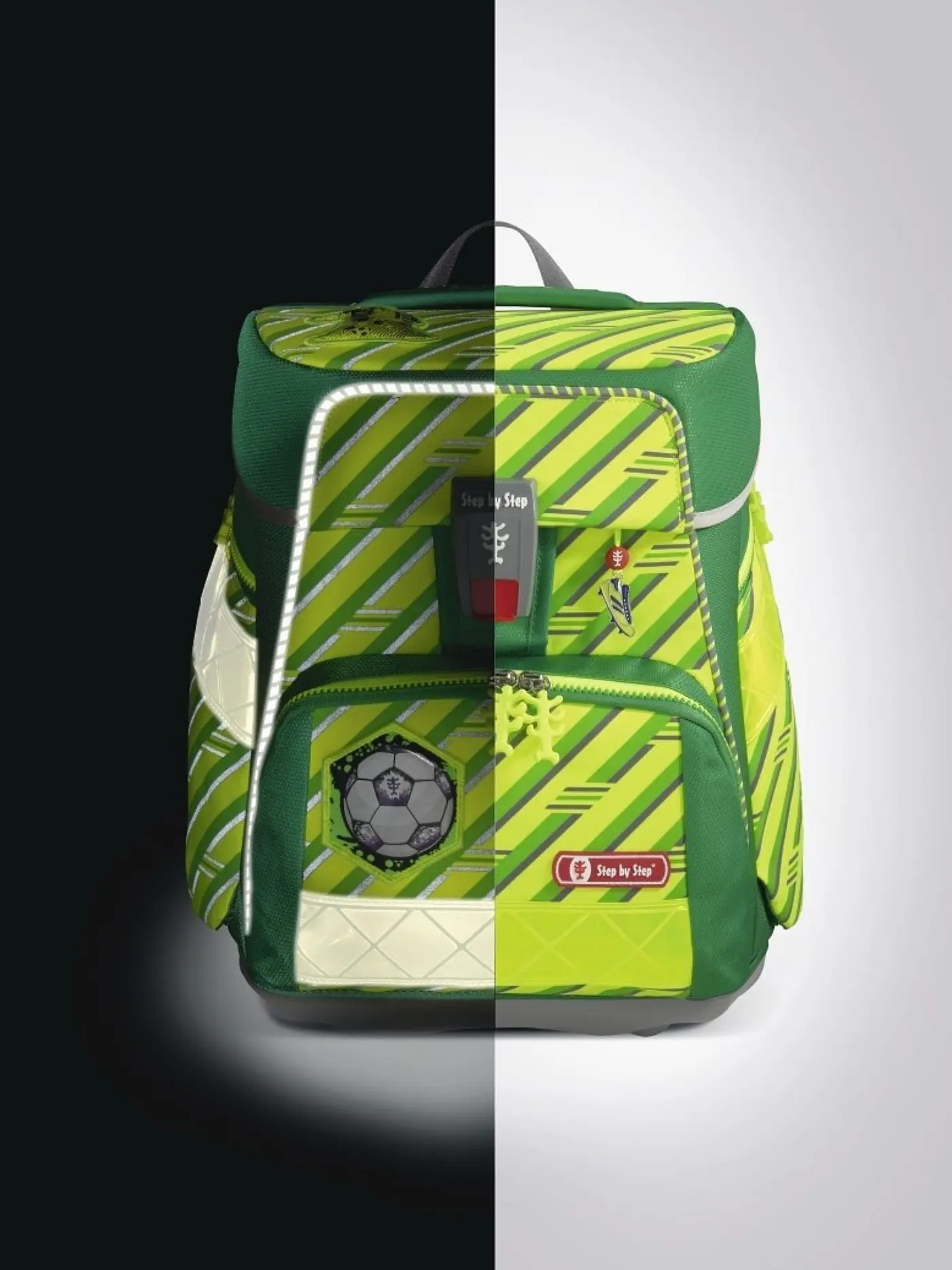 STEP BY STEP | SPACE NEON Schultaschen-Set "Funky Soccer" 5-tlg. | 